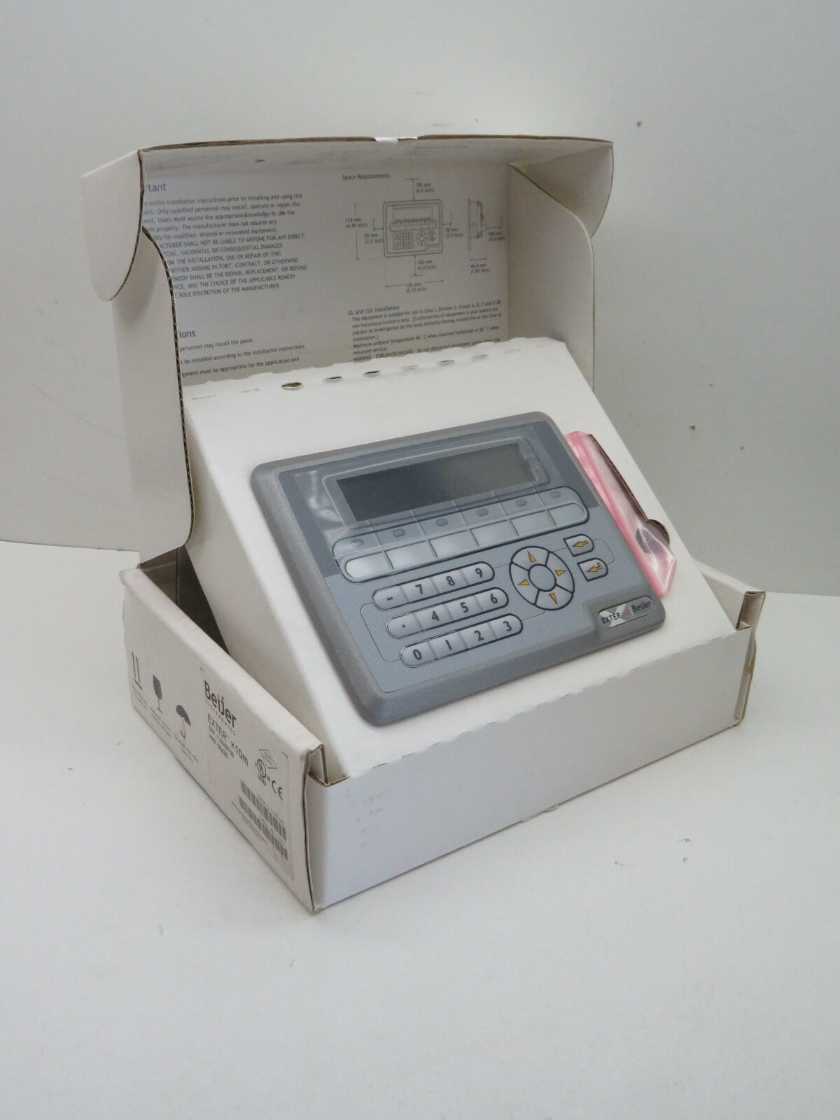 Beijer Electronics Exter K10M Graphic Keypad Operator Interface 24VDC 601110201