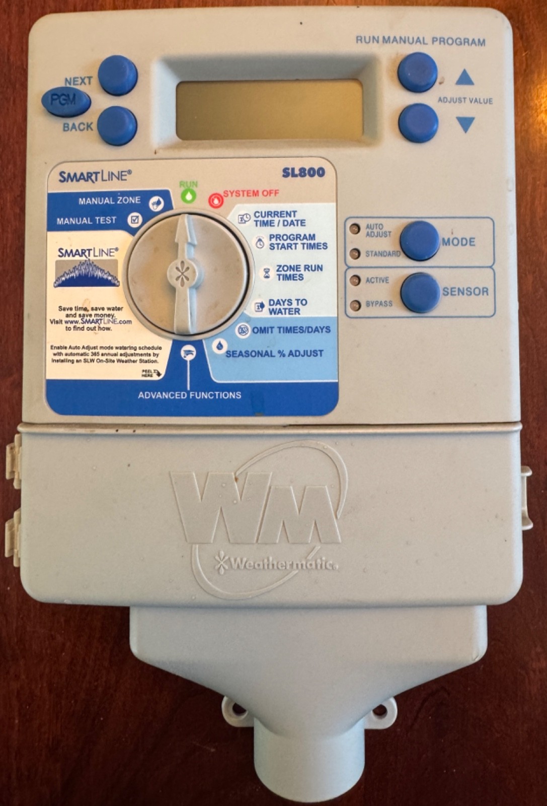 Weathermatic SMARTLINE SL800 Sprinkler Controller USED, Six Zones