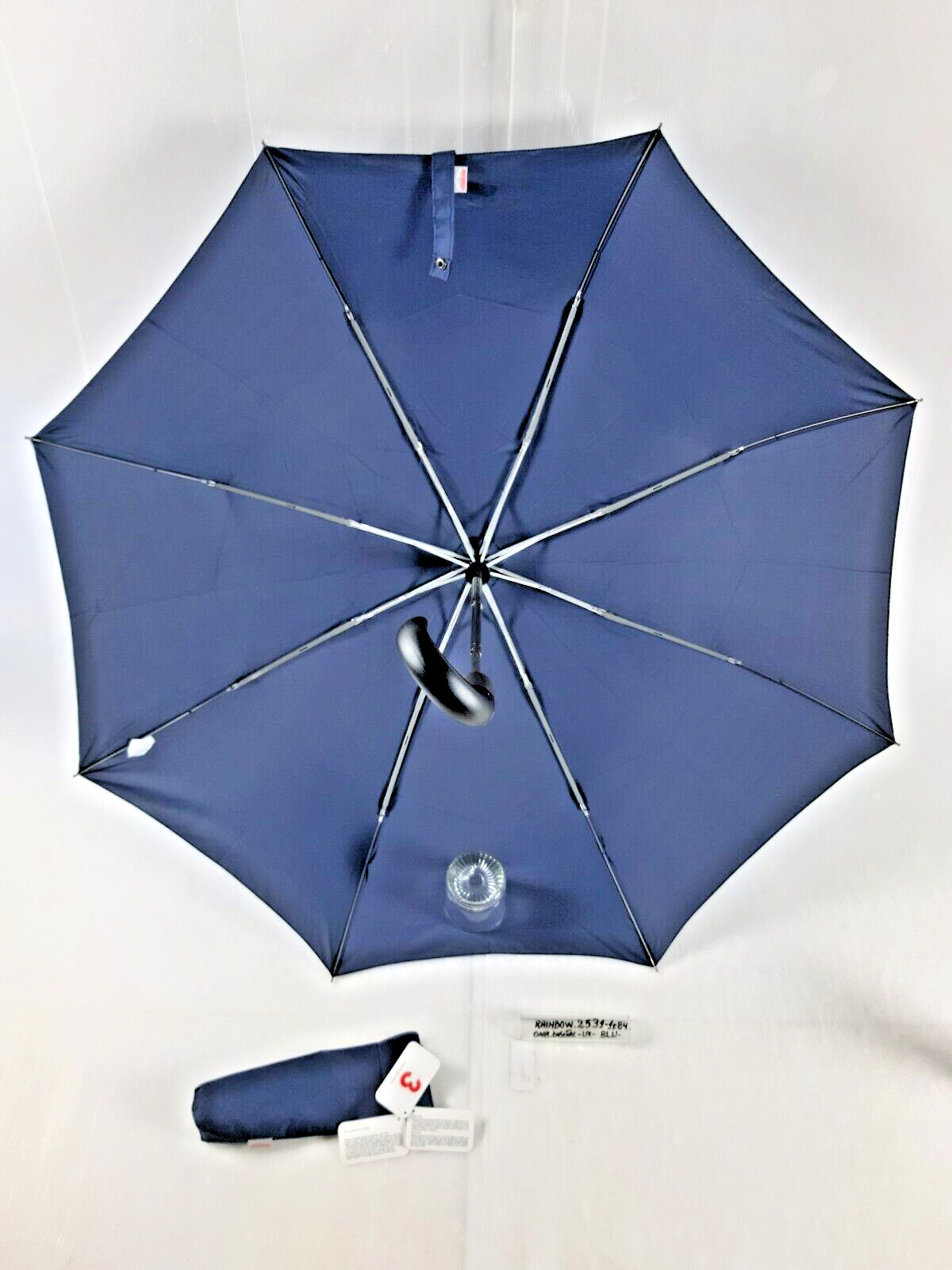 Unisex Mini Umbrella - Automatic - 8 Studs - Blue - 25311 - Rainbow