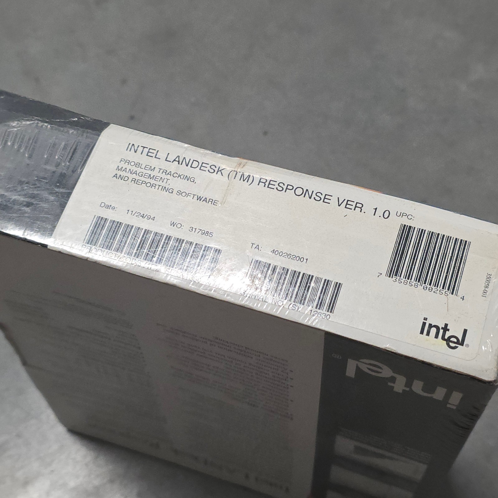 INTEL LANDesk Response Ver 1.0 Software NIB Sealed Vintage