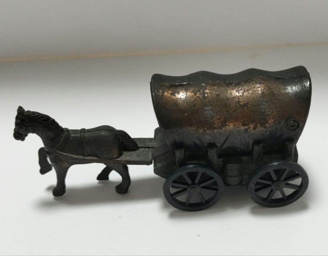 Antique Covered Wagon Pencil Sharpener Showa Retro Collector's Item