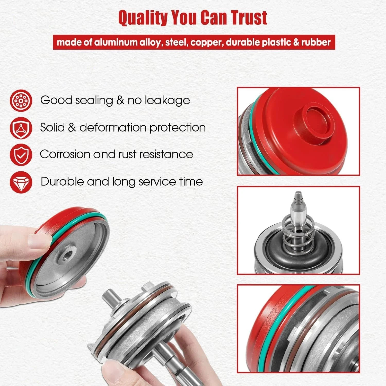 High performance Corvette Servo Piston Assembly with Cover, Snap Ring and Pin