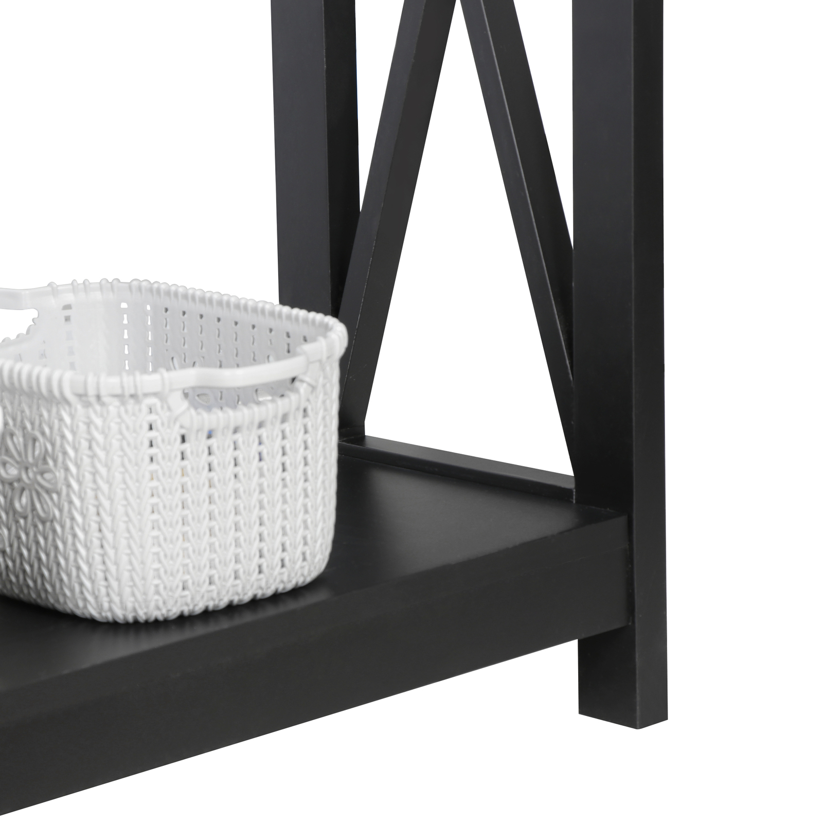 Console Table Along Bed Accent Side Stand Display Storage Shelf Entryway Decor