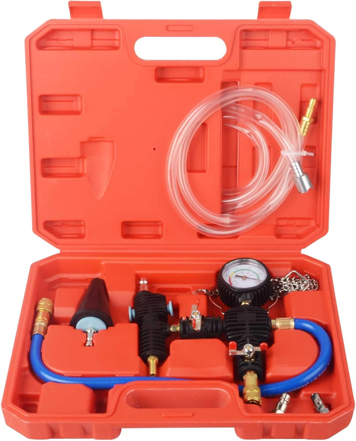 Radiator Cooling System Vacuum Purge Coolant Refill Tool Kit Set Universal Tool