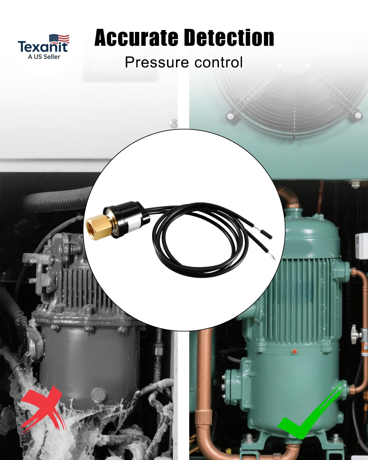 Low Pressure Switch Replace SLP3560 Suitable for Most HVAC Freezer Cold Storage