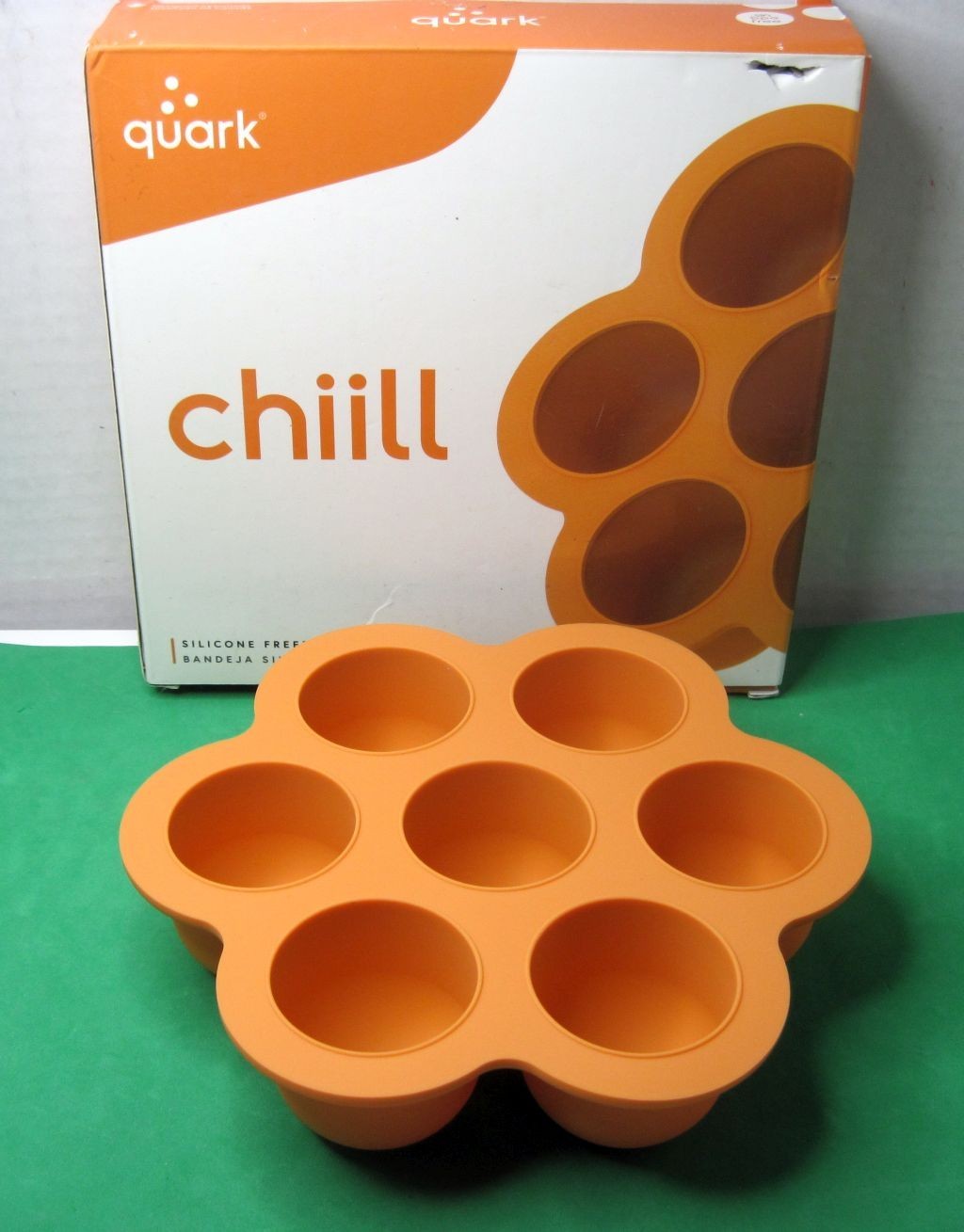 Quark Chill Multifunctional Silicone Baby Food Ice Ball Freezer Tray w/Lid