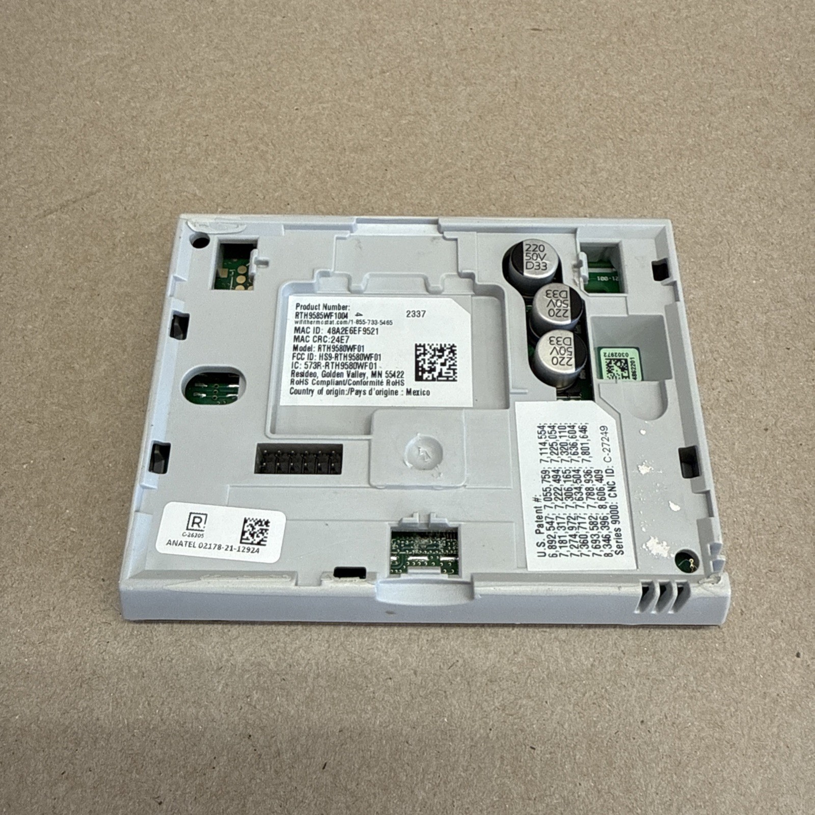 Honeywell Home RTH9585WF1004 Wi-Fi Smart Color Thermostat - With Wall/Back Plate