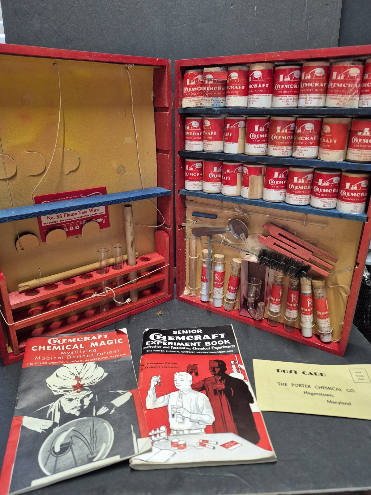 Chemcraft Chemistry Set 1942 Senior Science Experiment Porter Science Laboratory