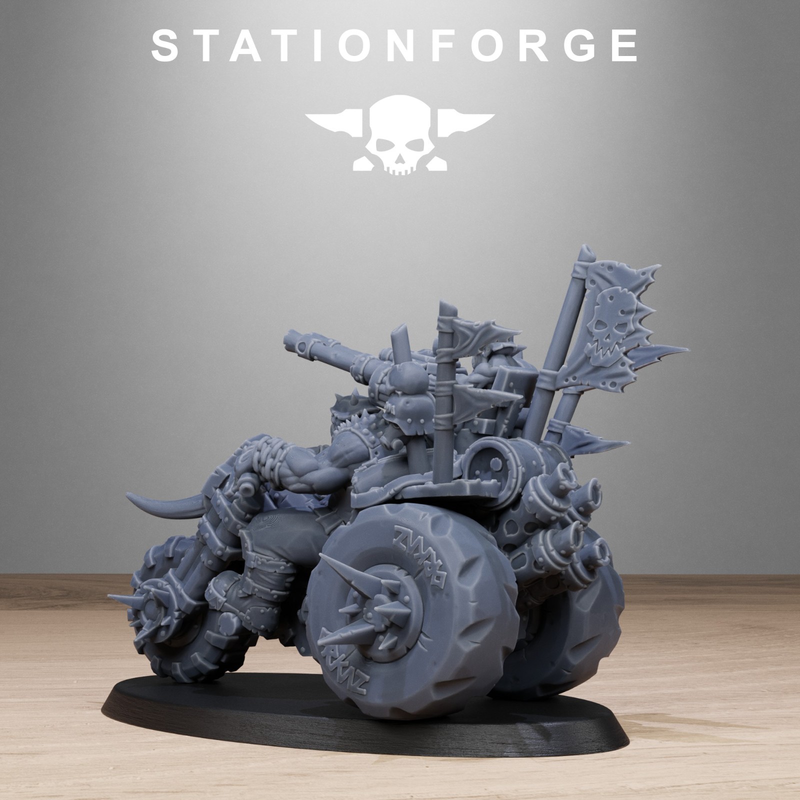 Orkaz Bikers from Station Forge 32mm scale.
