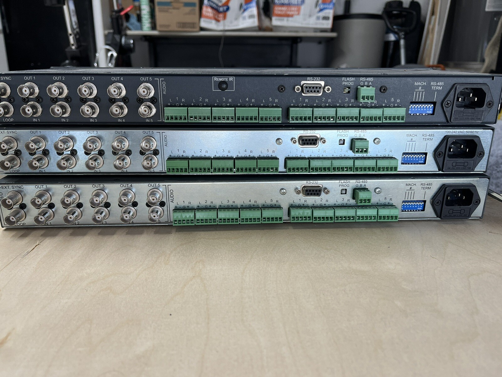 Kramer VS-5x5 Audio Matrix Switcher - 3 Bundle Power Tested