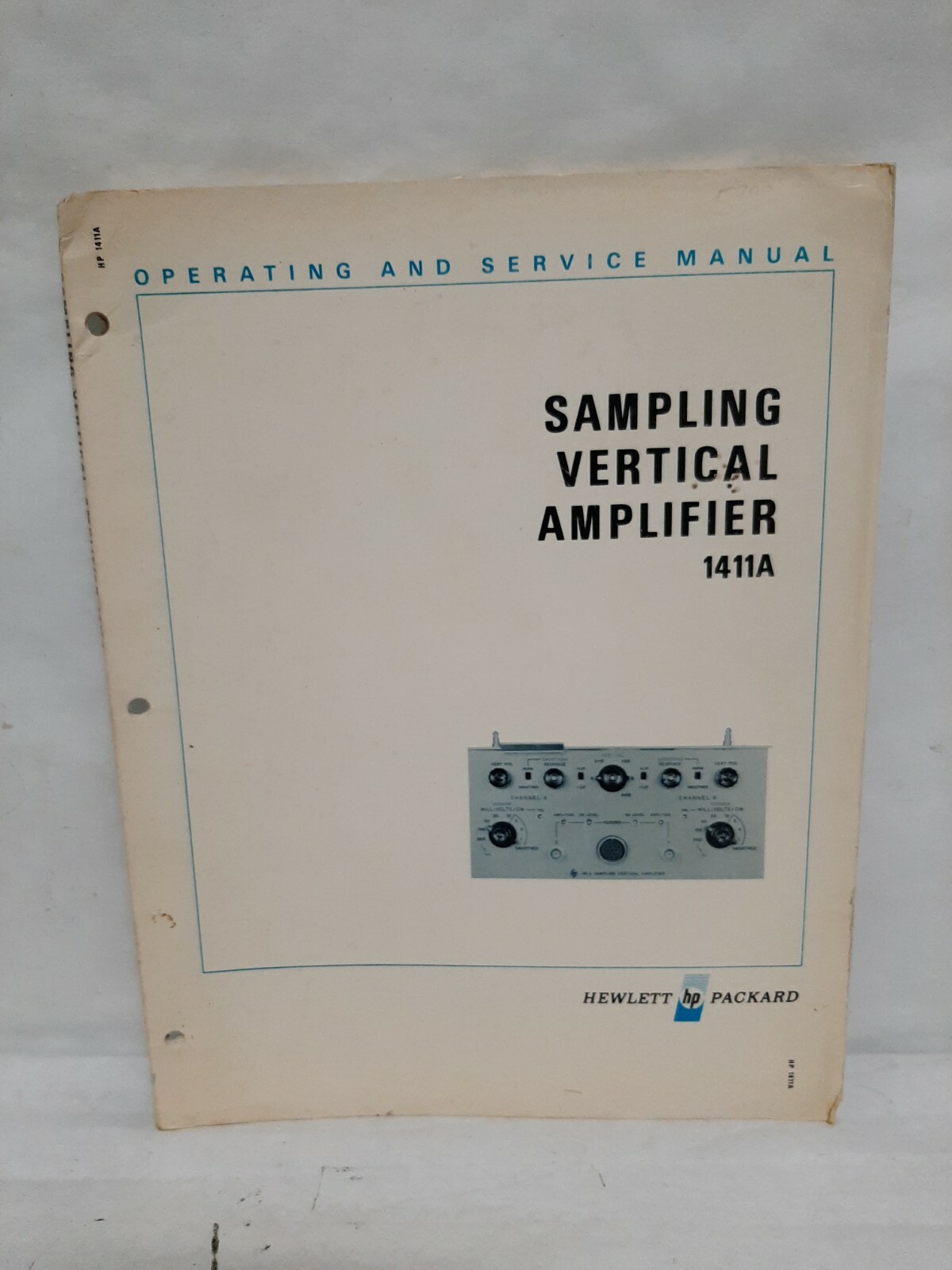Original HP 02593-2 Sampling Vertical Amplifier 1411A Operating & Service Manual