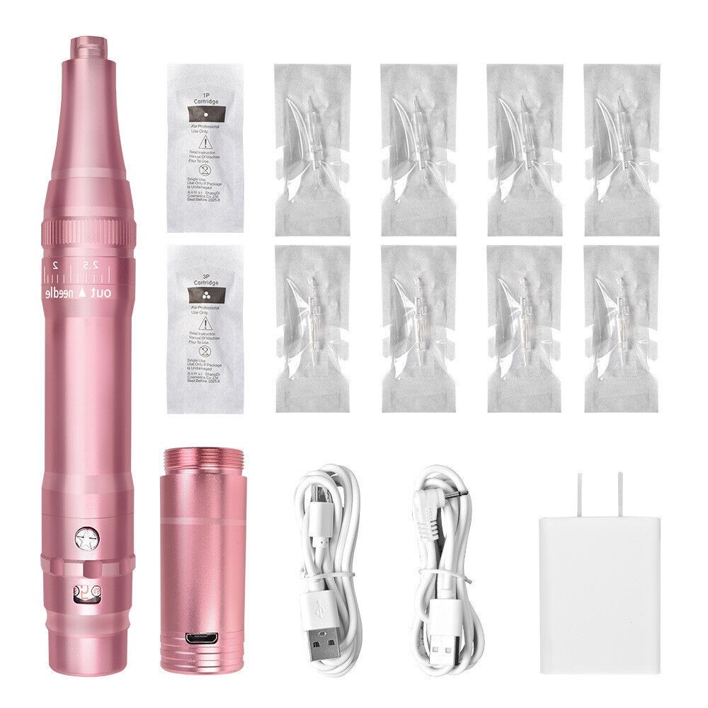 Wireless Permanent Makeup Machine Kit Rechargeable Power Supply SPMU Needles