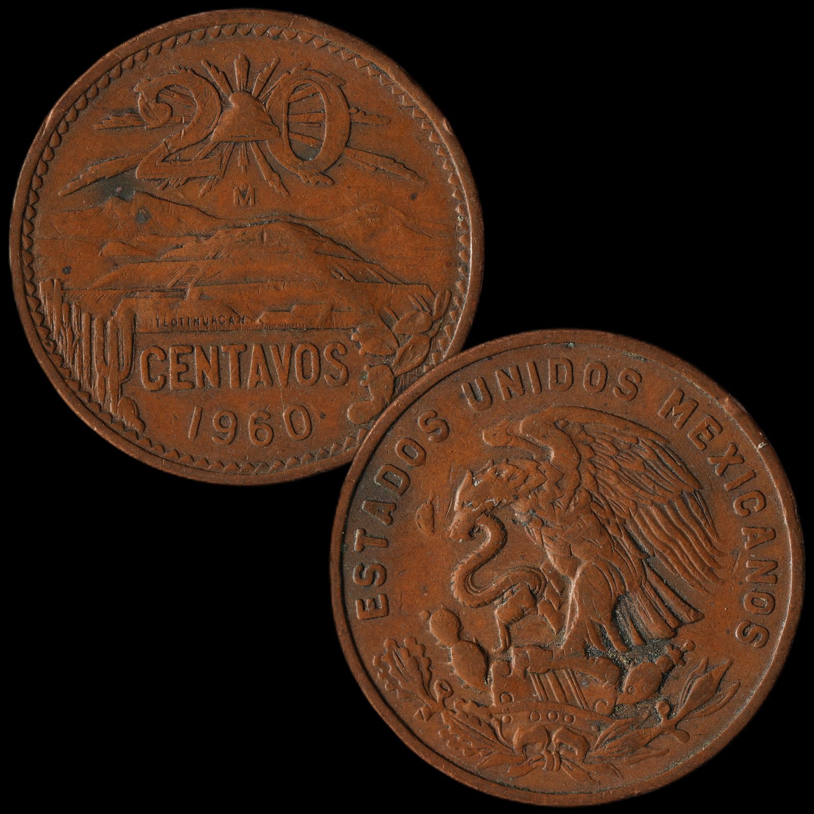 Mexico - 20 Centavos - 1960 - KM#440