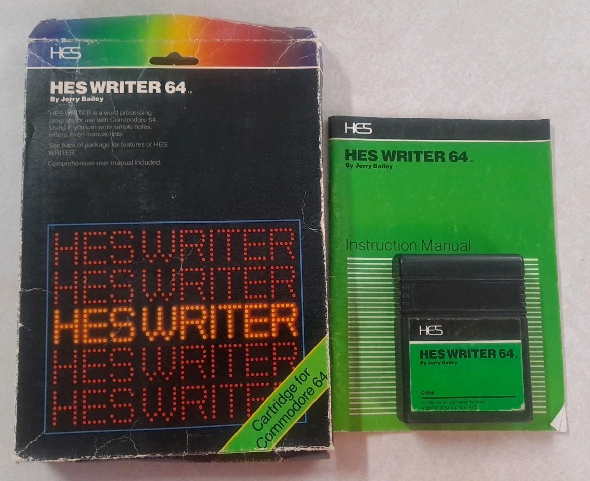 HES Writer 64 by HESWare for Commodore 64 Cartridge