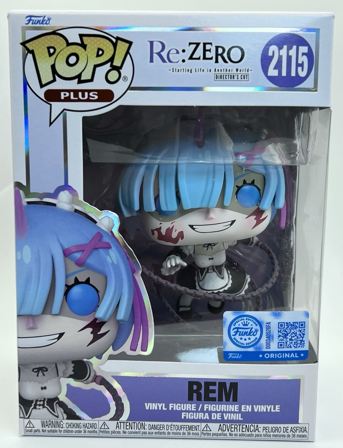 Funko Pop! Rem with Morningstar #2115 Re:Zero Exclusive Vinyl (NEW in PROTECTOR)