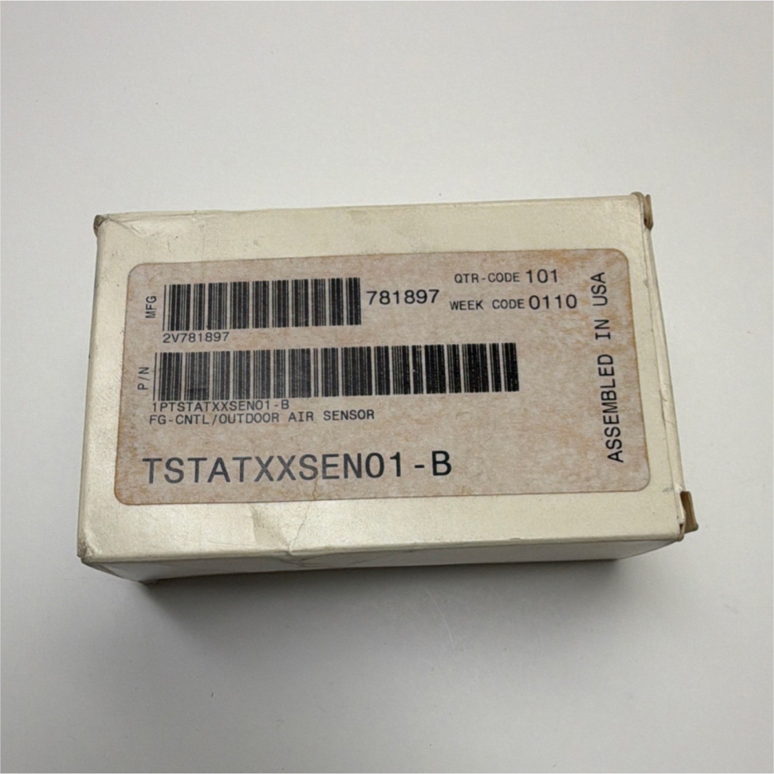 U.S. Sensor TSTATXXSEN01-B 907-970140-1-R Outdoor Air Sensor Black Plastic