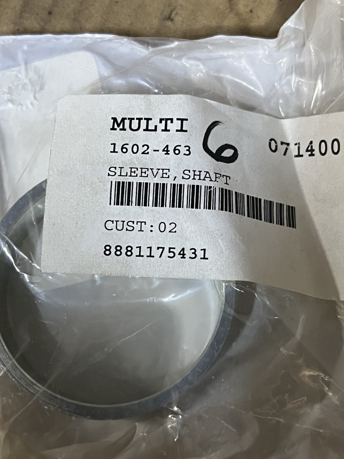 1602-463 Arctic Cat Shaft Sleeve NEW OEM