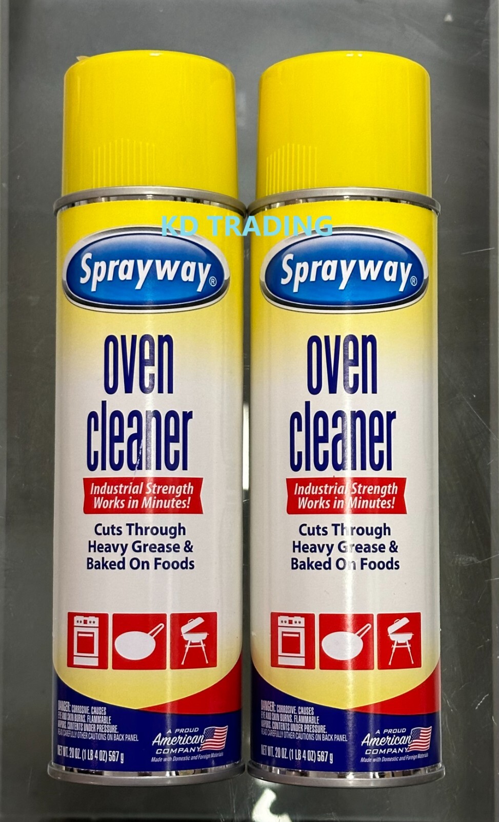 (2-Pack) SPRAYWAY Oven Glass  Ceramic INDUSTRIAL STRENGTH Heavy Grease Cleaner
