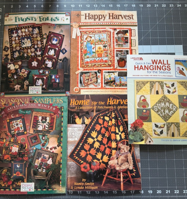 Assorted Seasonal Quilt Pattern Books - Autumn & Winter Designs