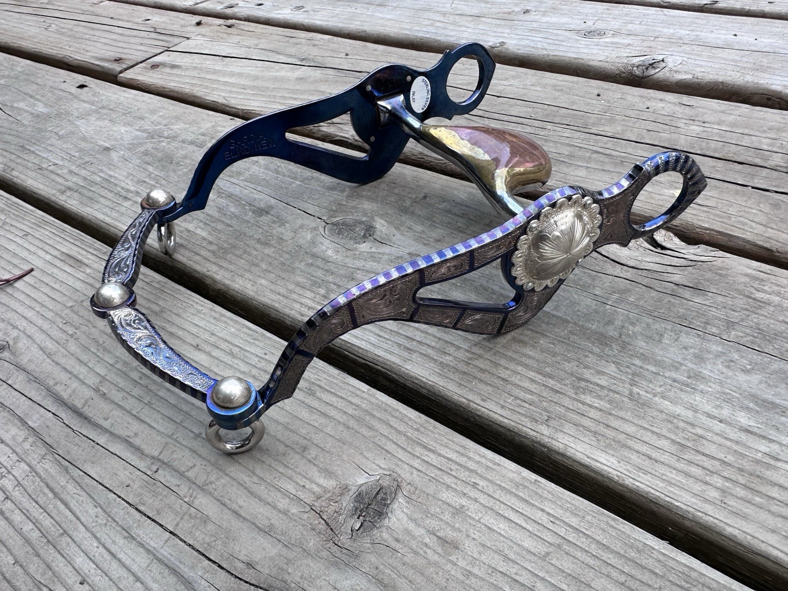 Horse Tack - NEW 5” Garcia Roller High Port Sterling Silver Western Curb Bit