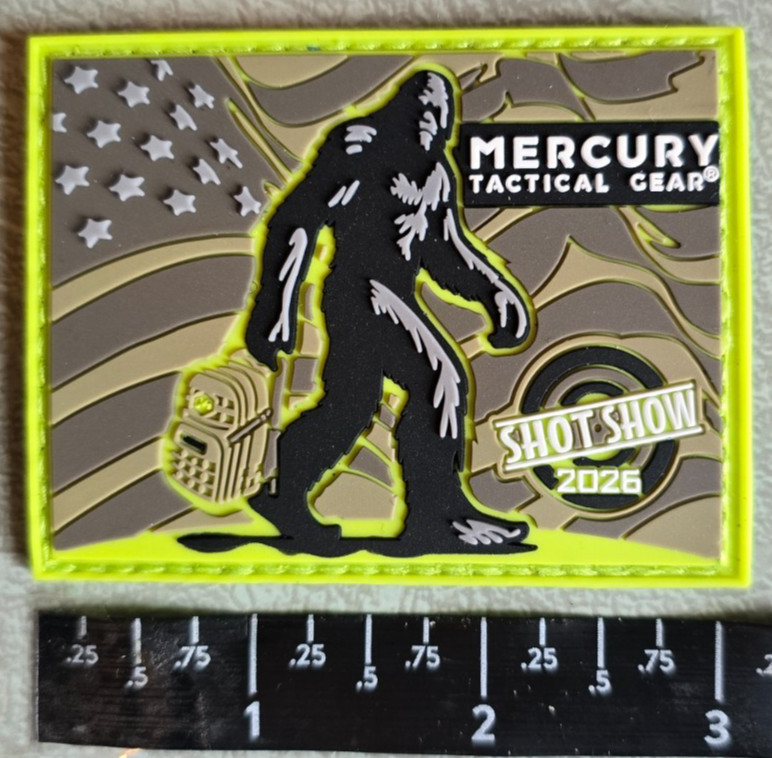 Mercury Tactical Gear Luggage PVC Hook Loop Morale Patch Shot Show 2026