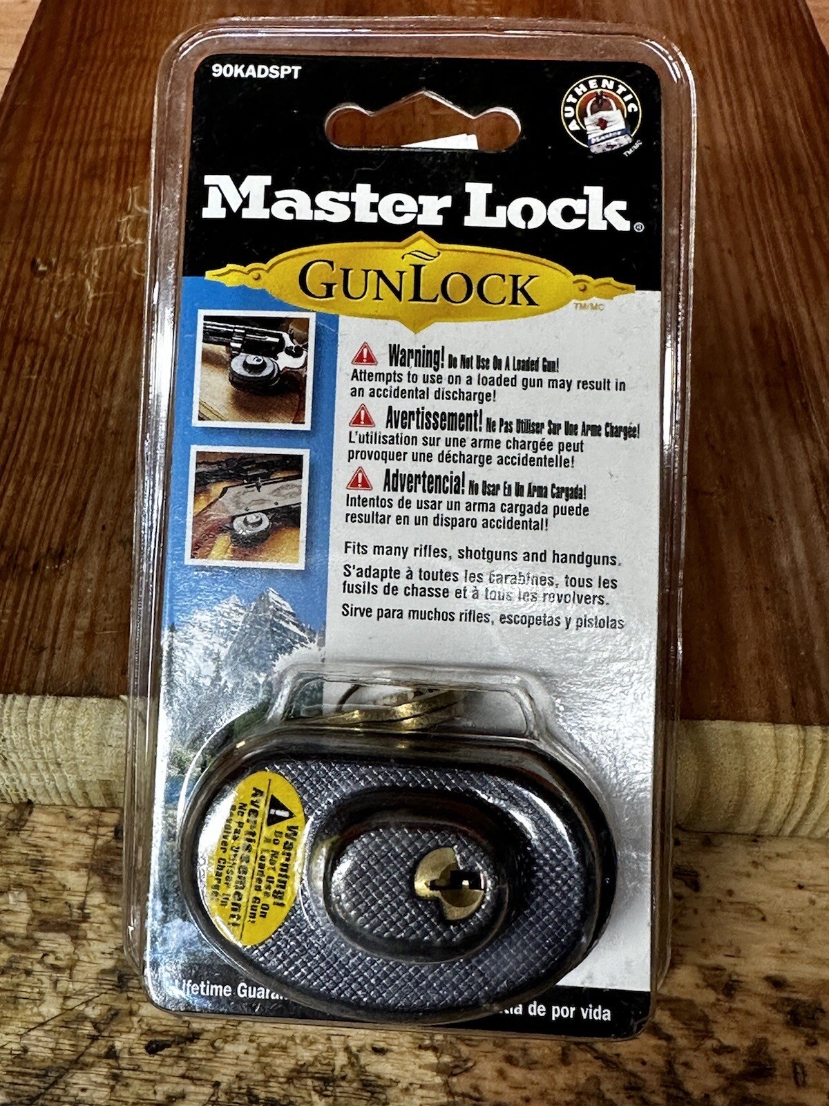 NOS Master Lock Gun Keyed Trigger Lock 90KADSPT , Sealed New!