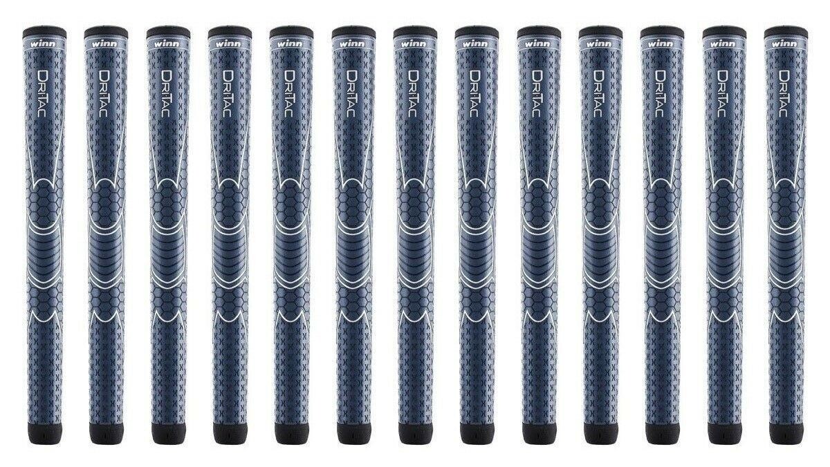 13 Winn Dri-Tac Golf Grips Oversize, Navy, 7DTNB