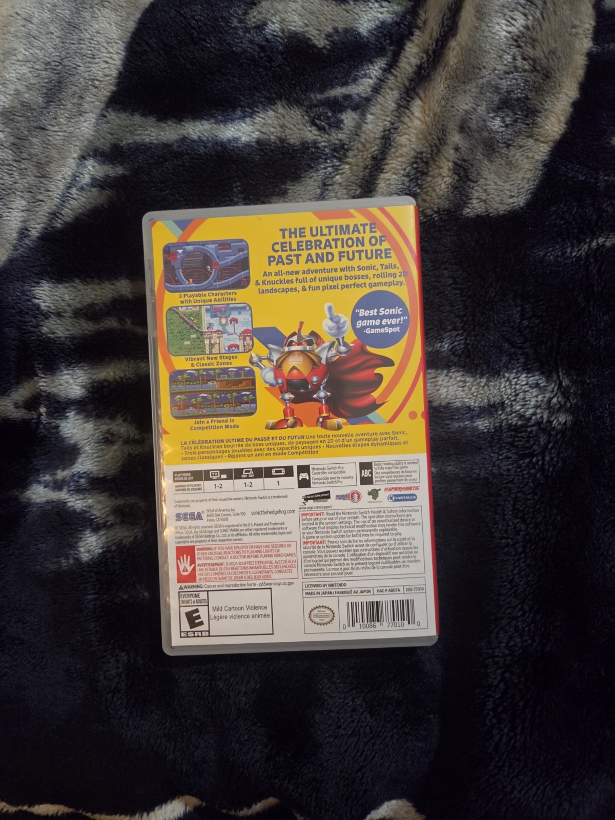 Sonic Mania *CASE ONLY!* - Nintendo Switch - No Game
