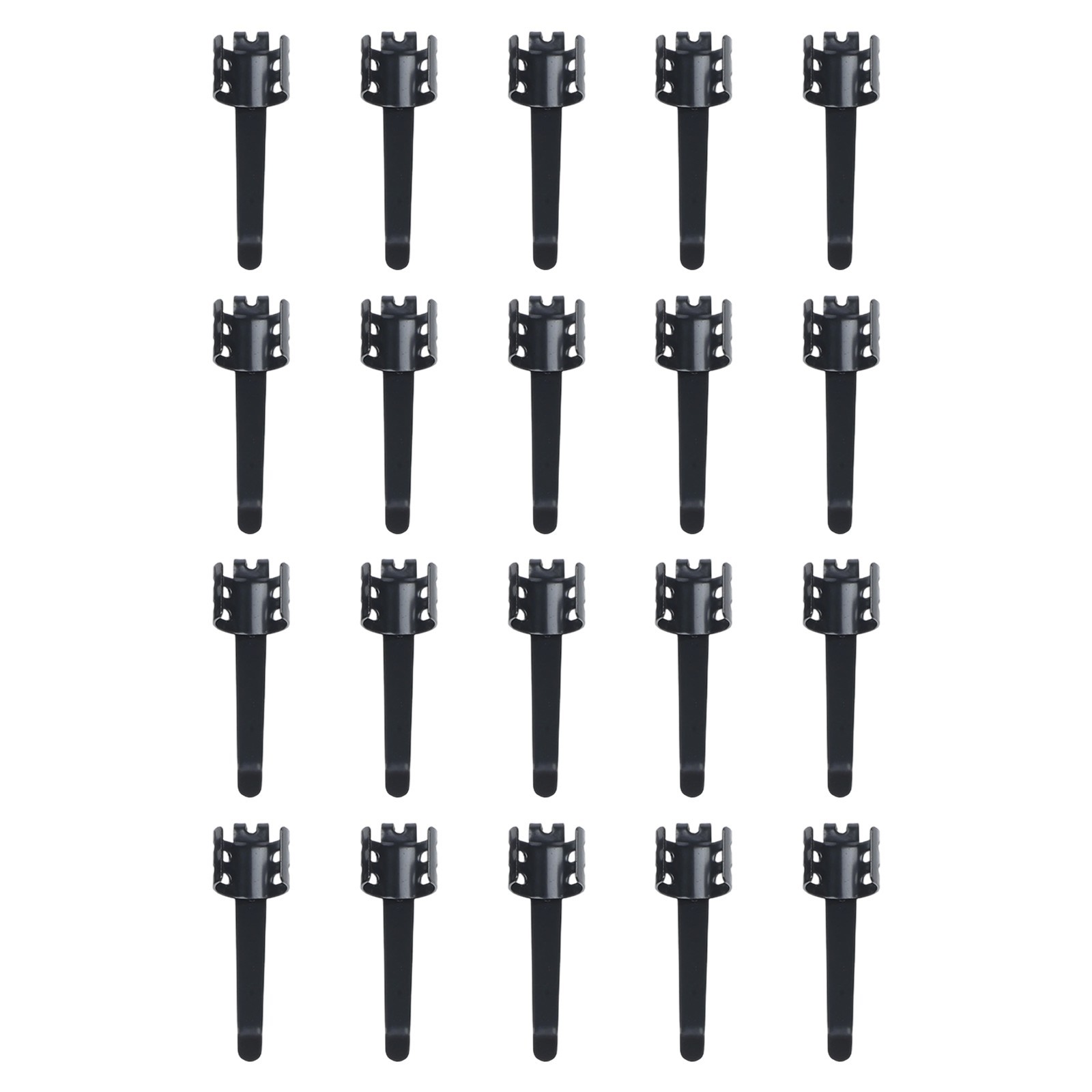 20 Pack Flashlight Clips Rust Resistant Steel Easy Attach for Pens and Lights
