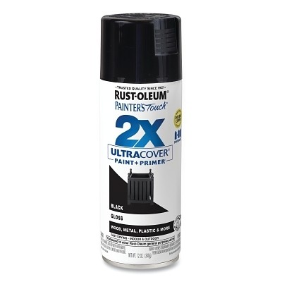 Painter's Touch 2X Ultra Cover Gloss Spray Paint + Primer, 12 oz, Aerosol Can,