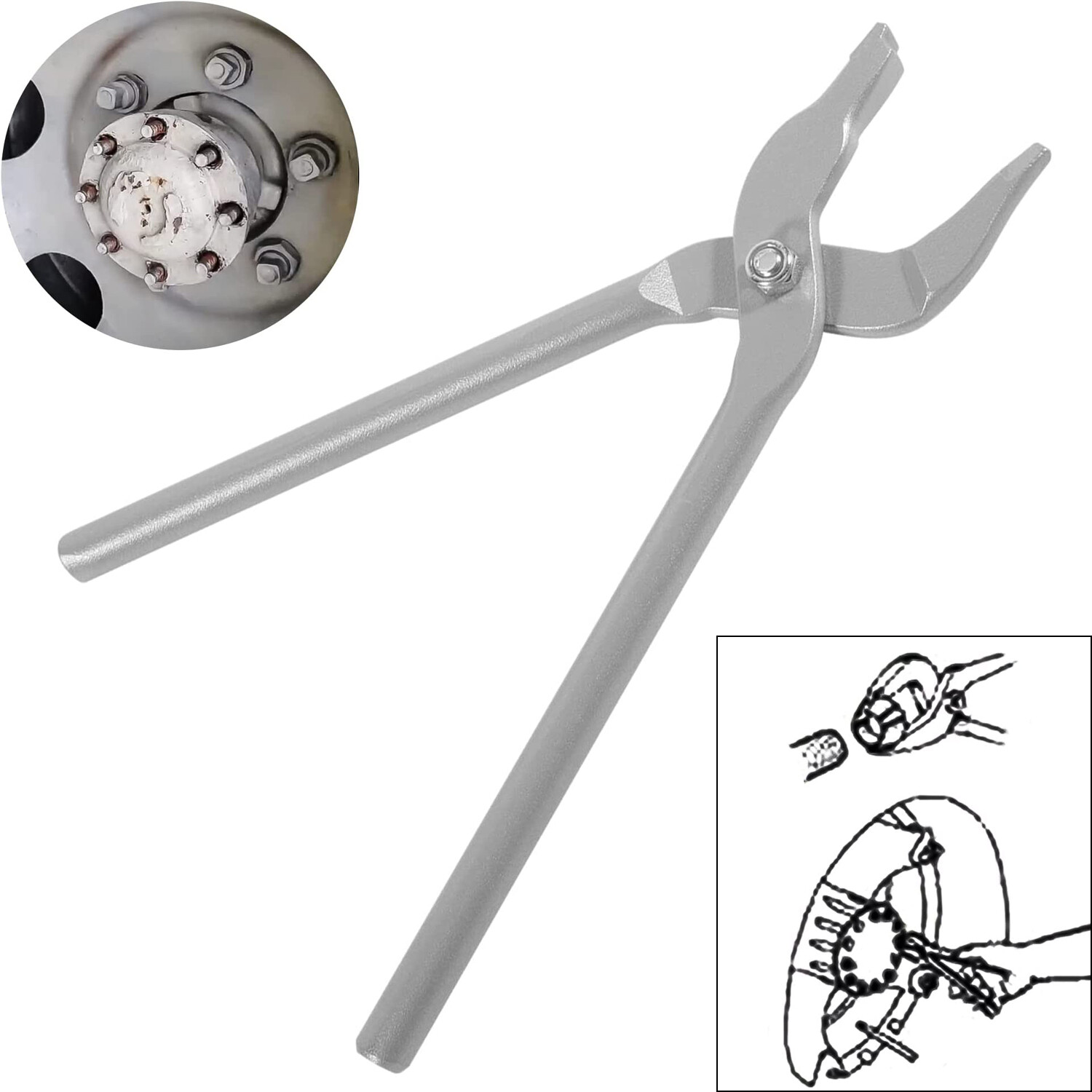 7077 Specialty Axle Stud Cone Pliers Rear Axle Remover Tool for Heavy Duty Truck