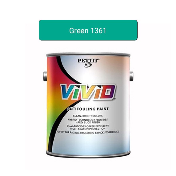 Pettit Vivid Antifouling Ablative Bottom Paint Green Quart 1361Q
