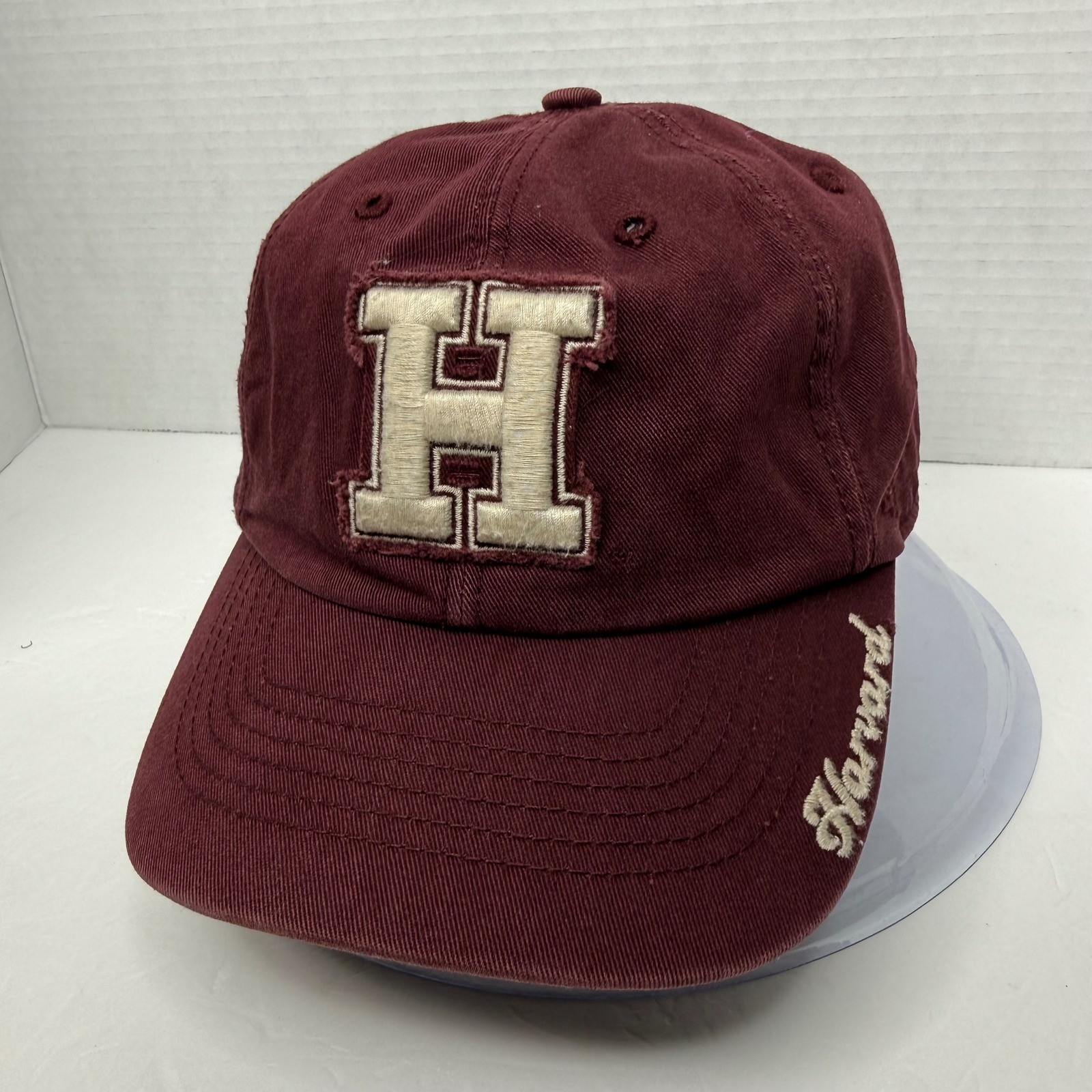 '47 Brand Harvard University Baseball Cap Womens OS Maroon Crimson Distressed H