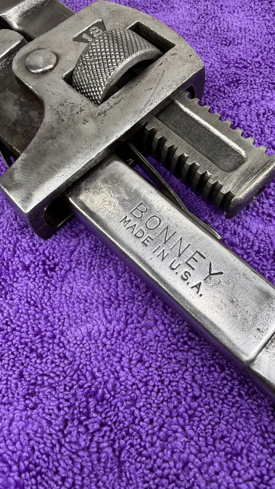 Vintage Bonney Tools, 18” Heavy Duty Pipe Wrench USA Made