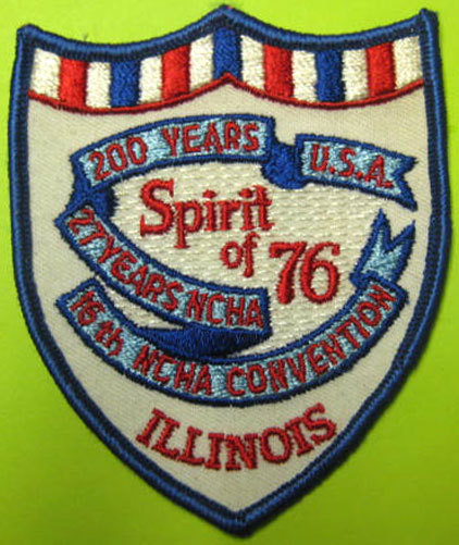 SPIRIT OF 76, 16th NCHA CONVENTION, ILLINOIS, Natl. Campers & Hikers Assc. PATCH
