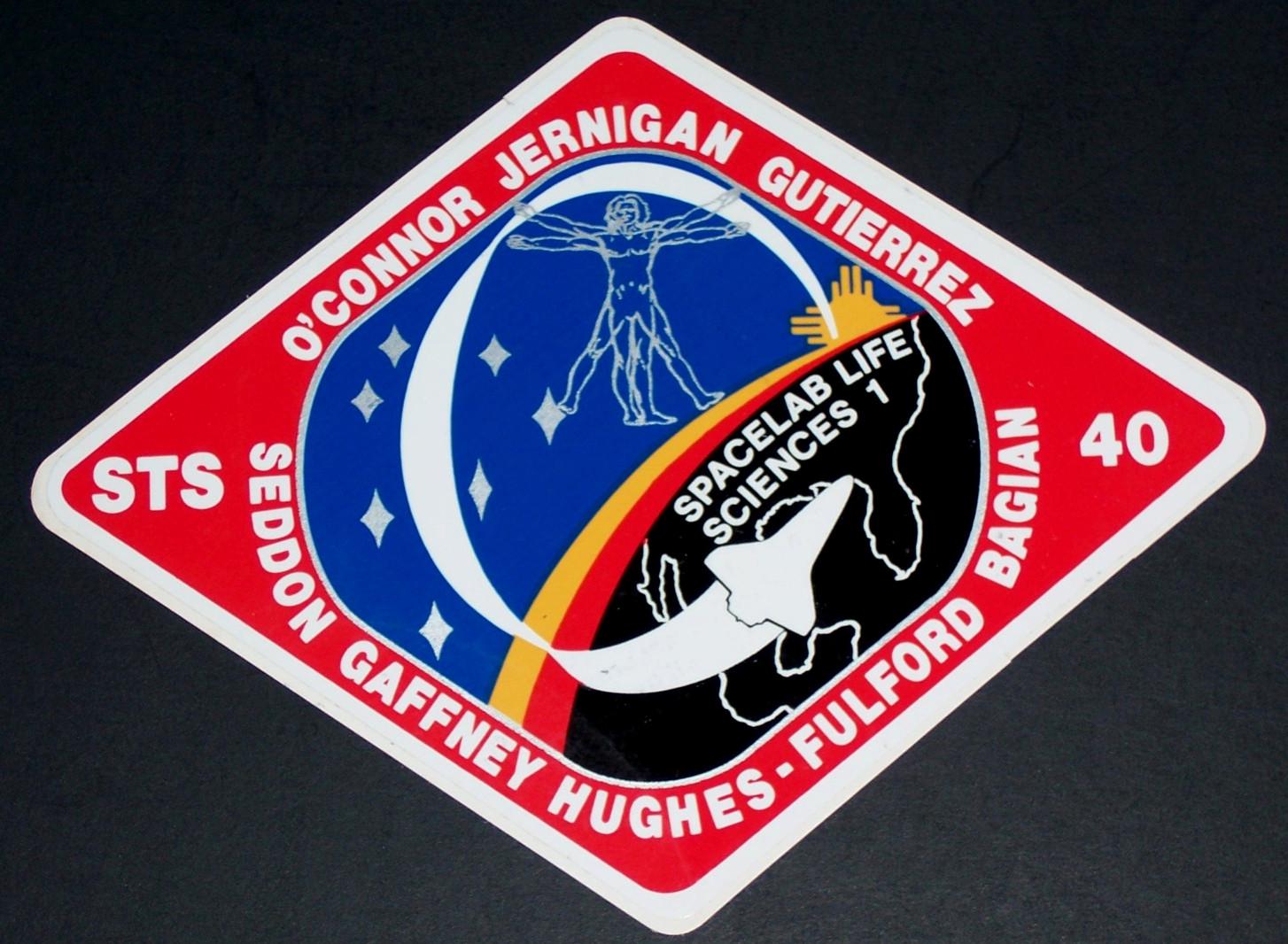 NASA - STS 40  Mission -  Sticker -  5 "