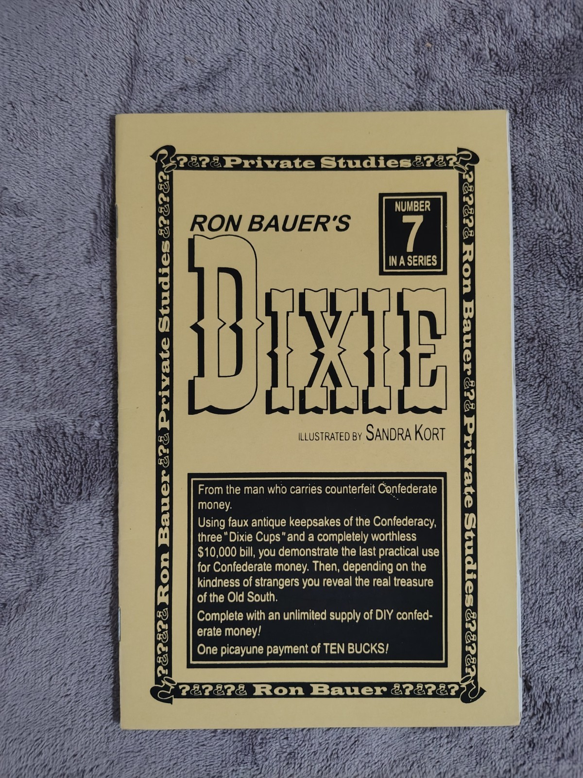 Ron Bauer Private Studies Number 7: Ron Bauer's Dixie - Magic Trick Booklet
