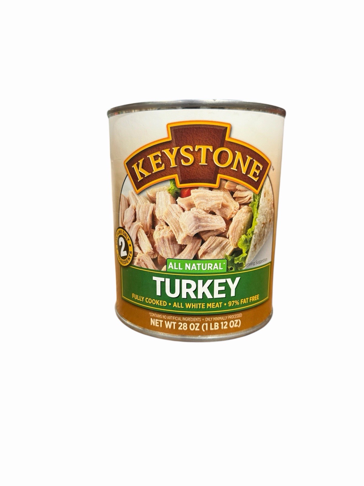Keystone Meats All Natural Canned Turkey 28 Ounce, EXP 11/12/2029