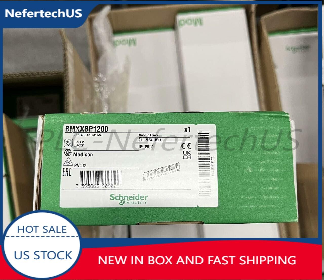 BMXXBP1200 brand new Schneider programmable module, fast shipping, free shipping