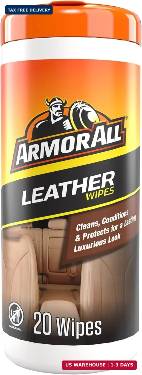 Armor All Interior Cleaner Car Leather Wipes by , For Cleaning Cars, Trucks and