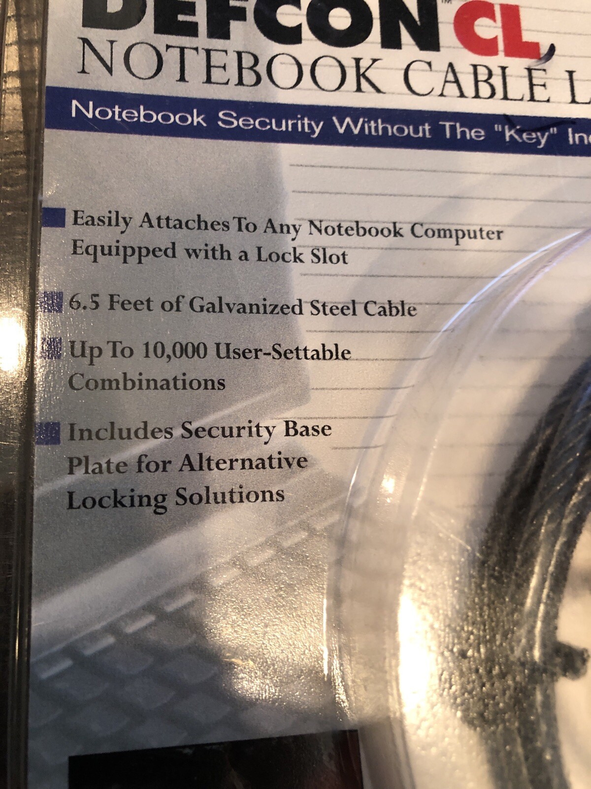 Notebook and computer Cable Lock security Lock Targus Defcon CL