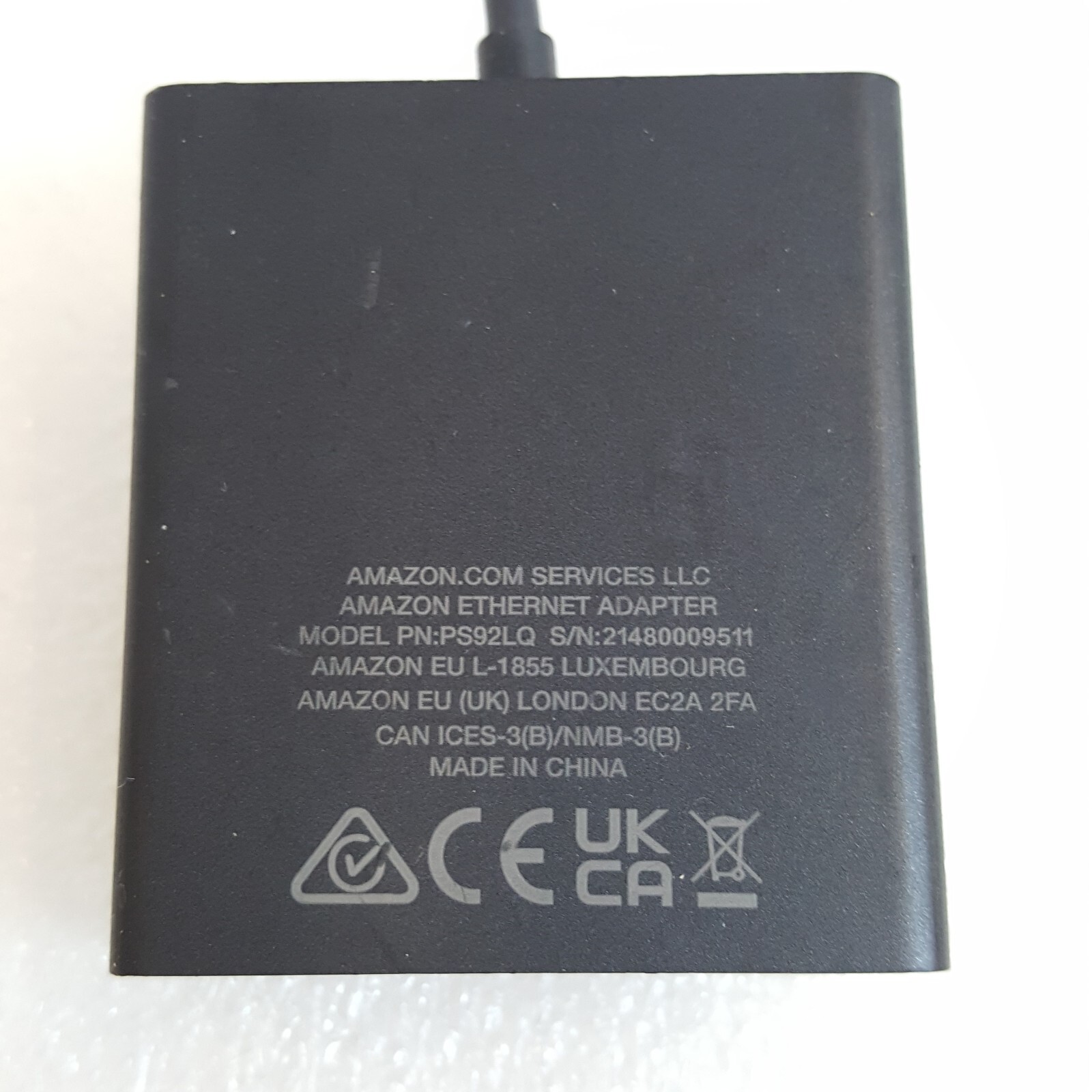 Genuine Amazon Ethernet Adapter for Amazon Fire TV Devices - SAME DAY - WARRANTY
