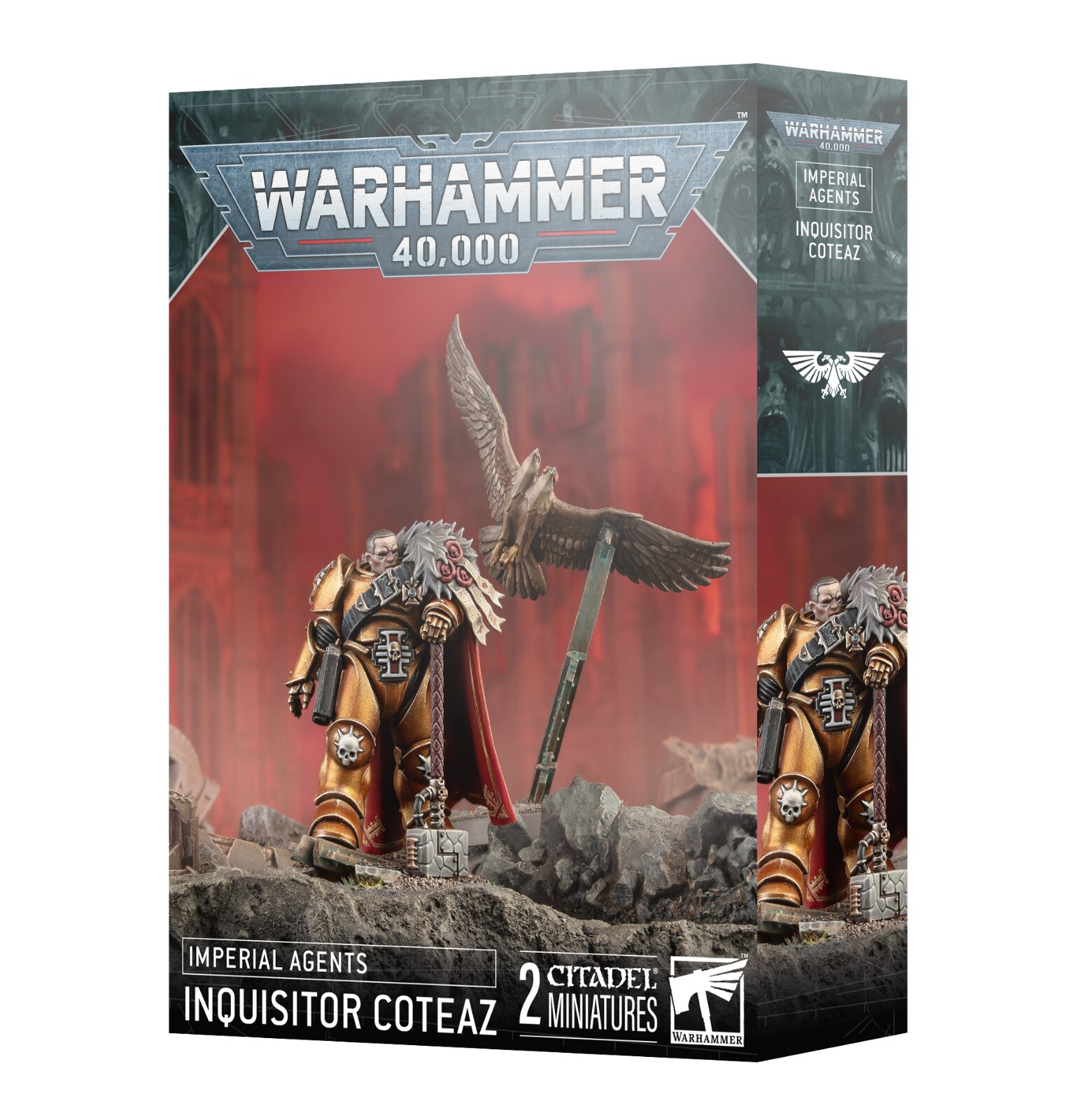 Warhammer 40k Imperial Agents: Inquisitor Coteaz & Glodovan Eagle NEW IN BOX