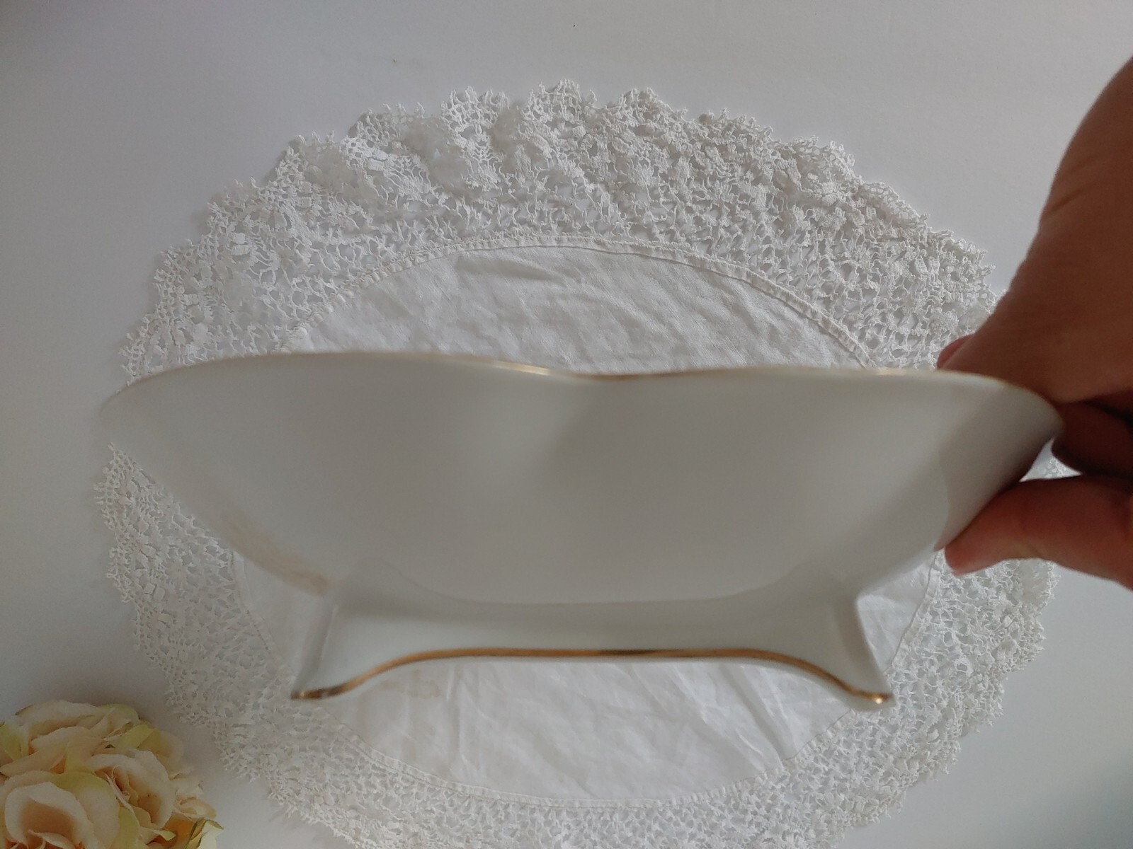 Vintage Hand Painted Nippon Footed Serving Dish