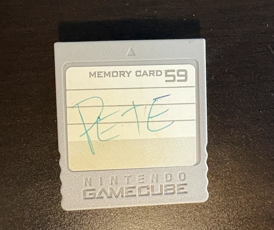 Official Nintendo Gamecube Memory Card  DOL-008 Genuine Grey OEM Tested Working