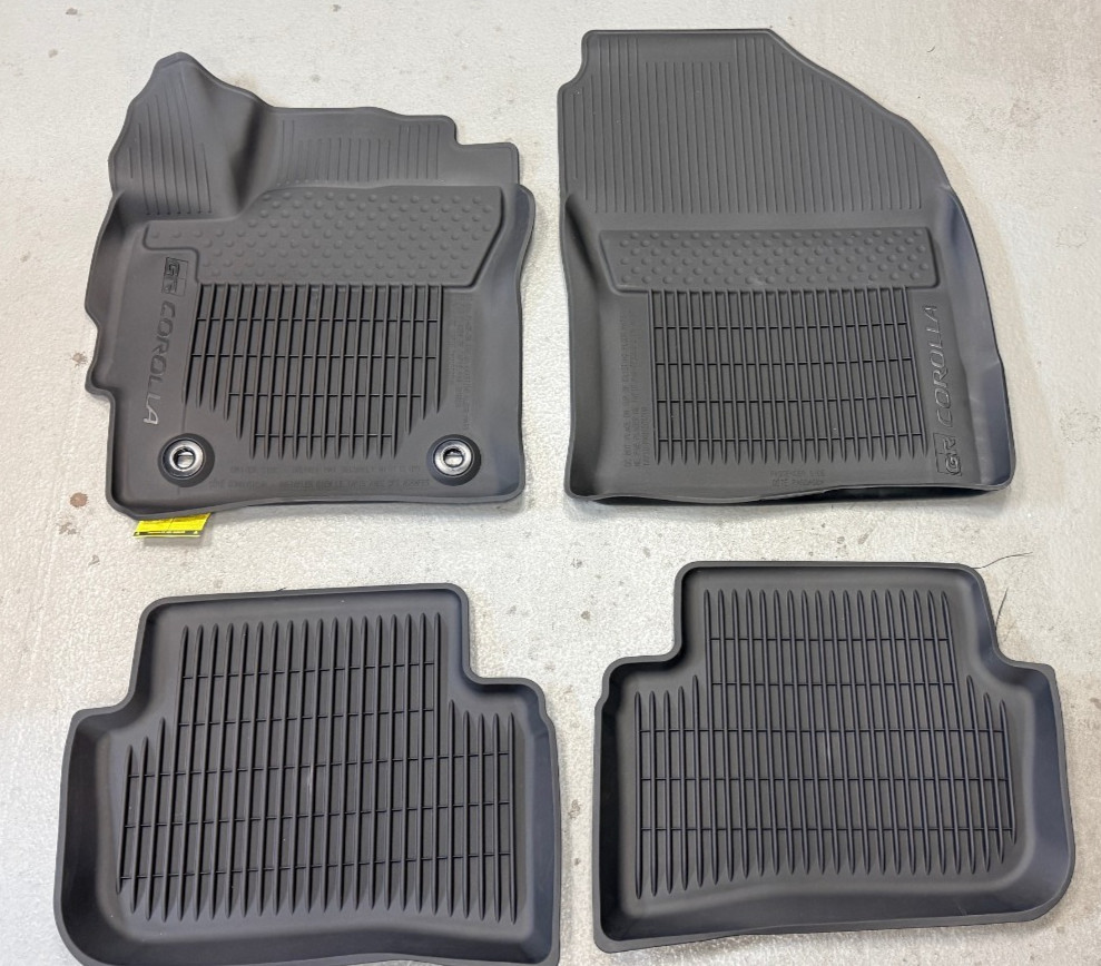 TOYOTA GR COROLLA  2023-2026 4 PCS BLACK ALL WEATHER LINERS PT908-12220-02