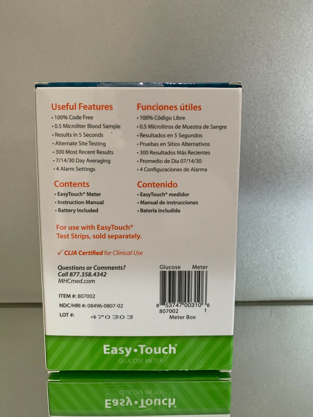 Easy Touch Blood Glucose METR, Free Shipping