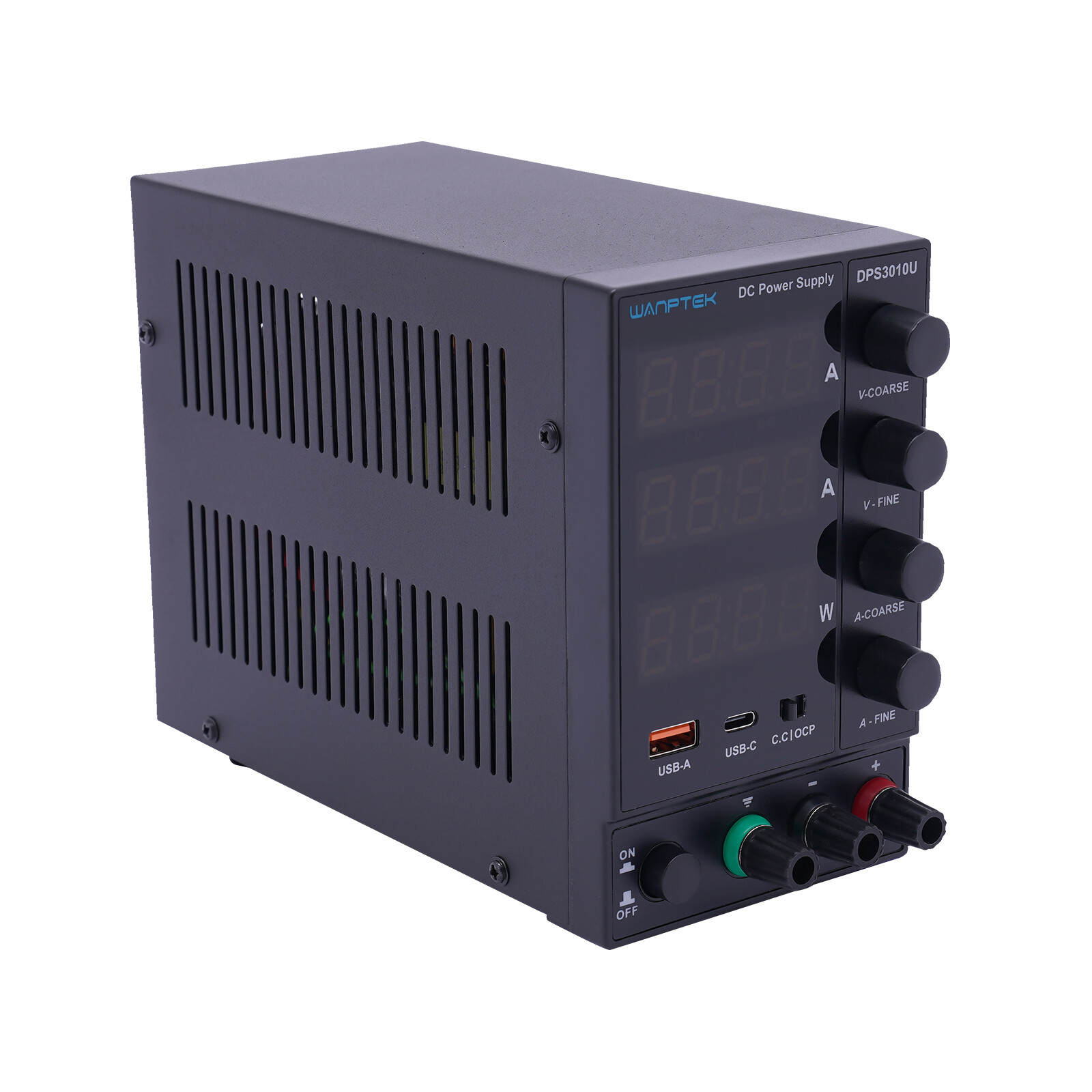 DC 0-30V 0-10A Power Supply Lab Variable Adjustable Regulated Bench Switching