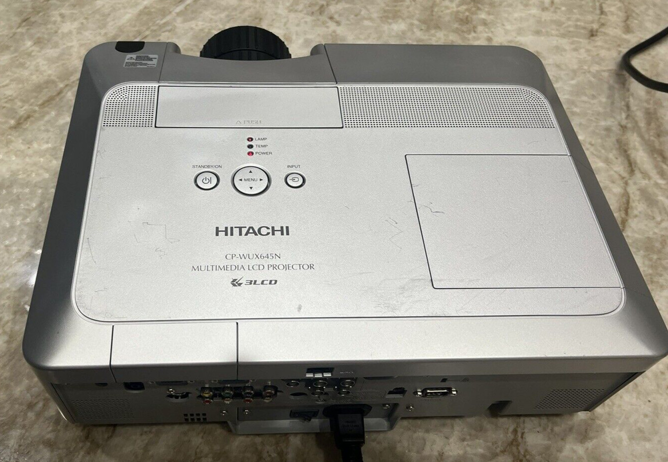 HITACHI CP-WUX645N LCD 1080P WUXGA PROJECTOR, 4200 LUMENS