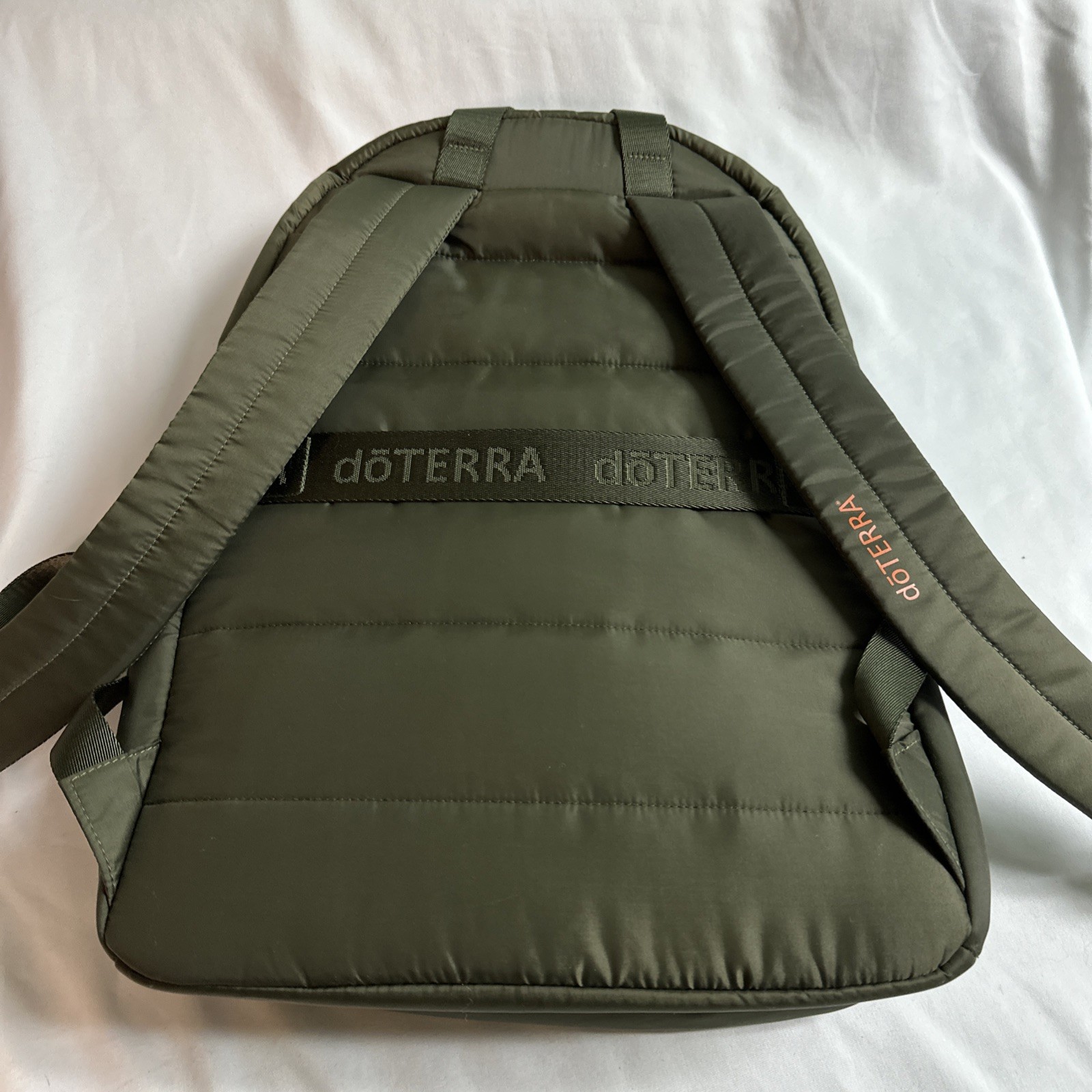 Doterra 2024 Olive Green Backpack With Orange Accents, Only Used At Convention